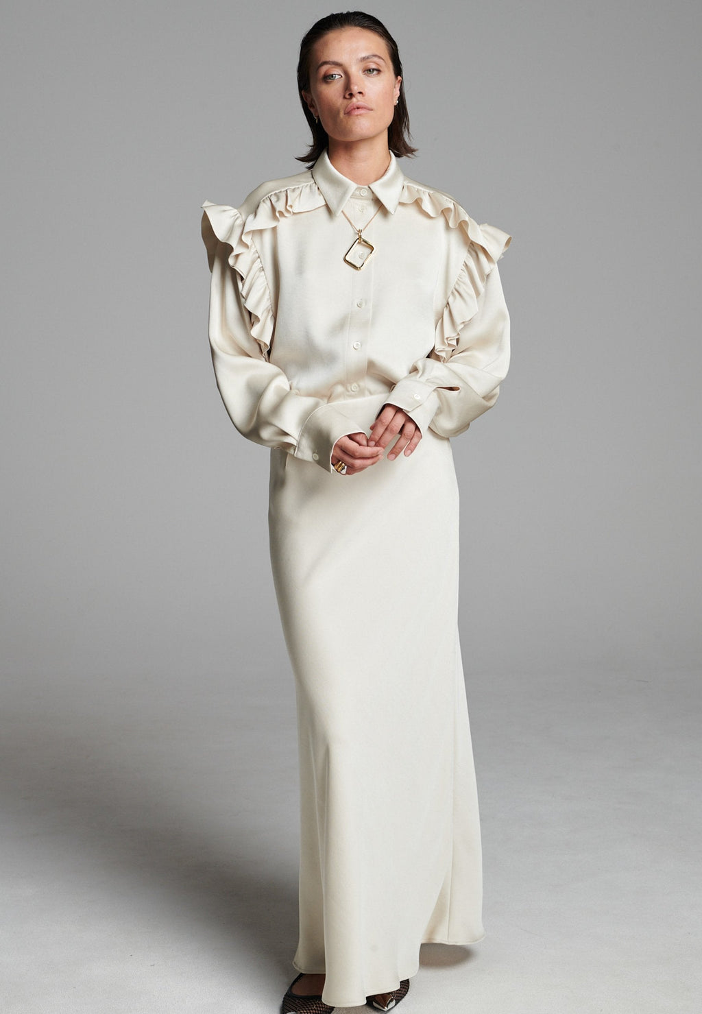 Base Flowy Skirt Butter