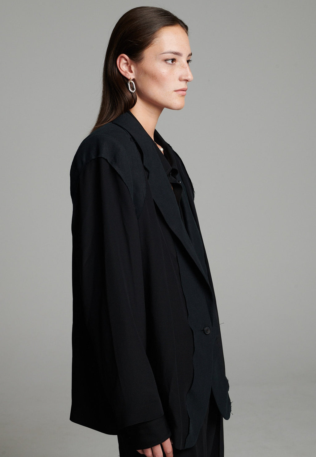 Cutted Blazer Black