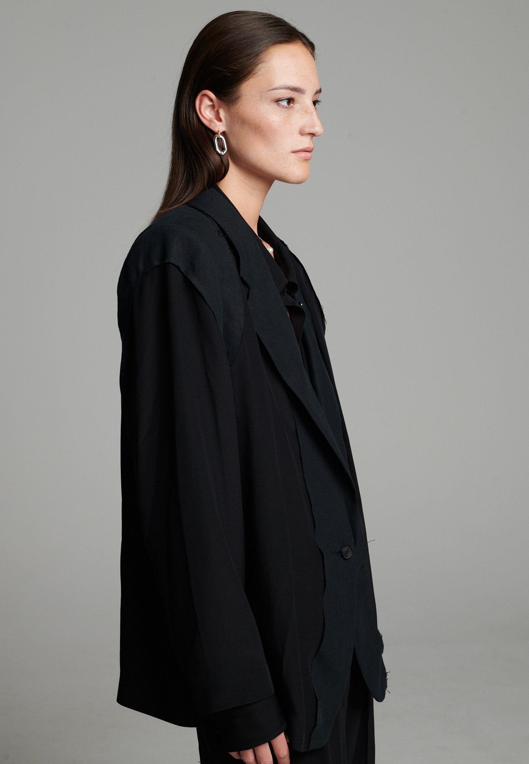 Cutted Blazer Black