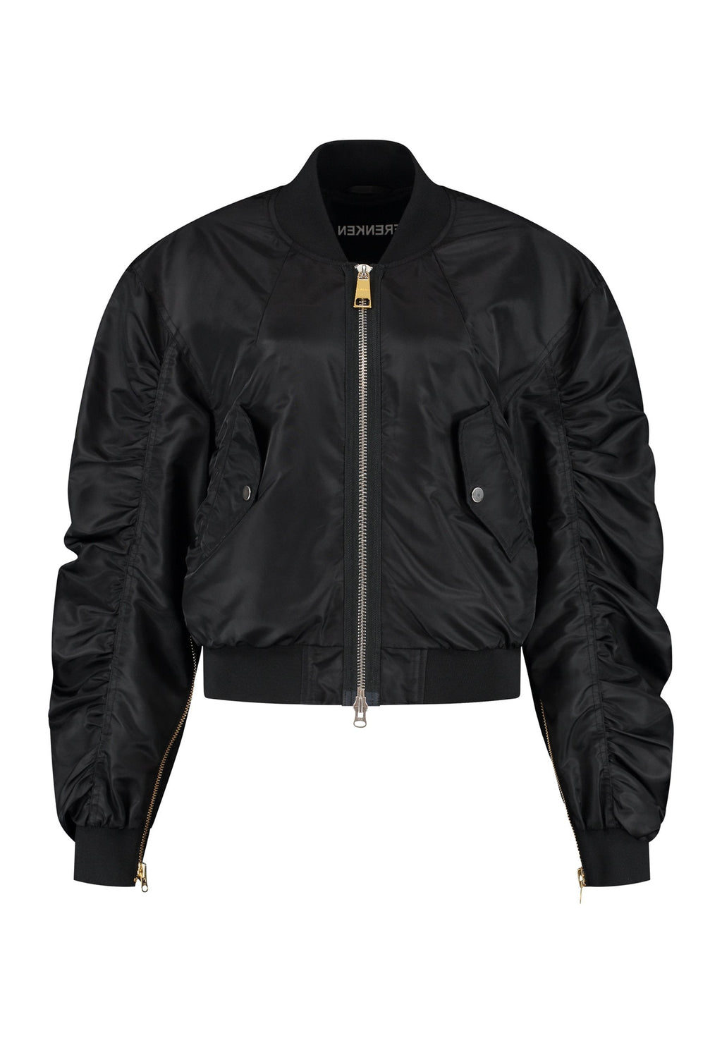 Zip Bomber Jacket Black