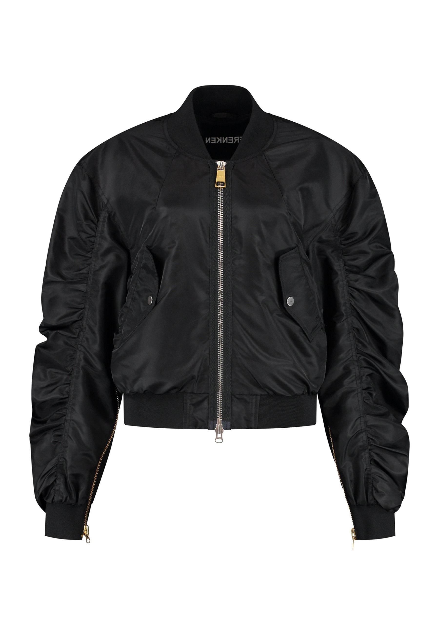 Zip Bomber Jacket Black